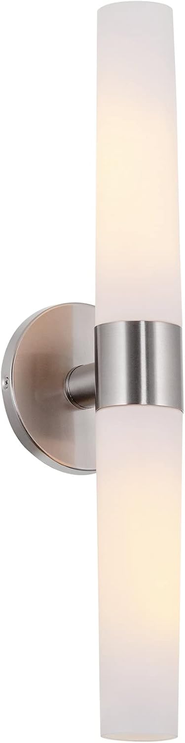 Modern Two‑Light Bathroom Wall Sconce