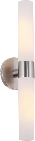 Modern Two‑Light Bathroom Wall Sconce