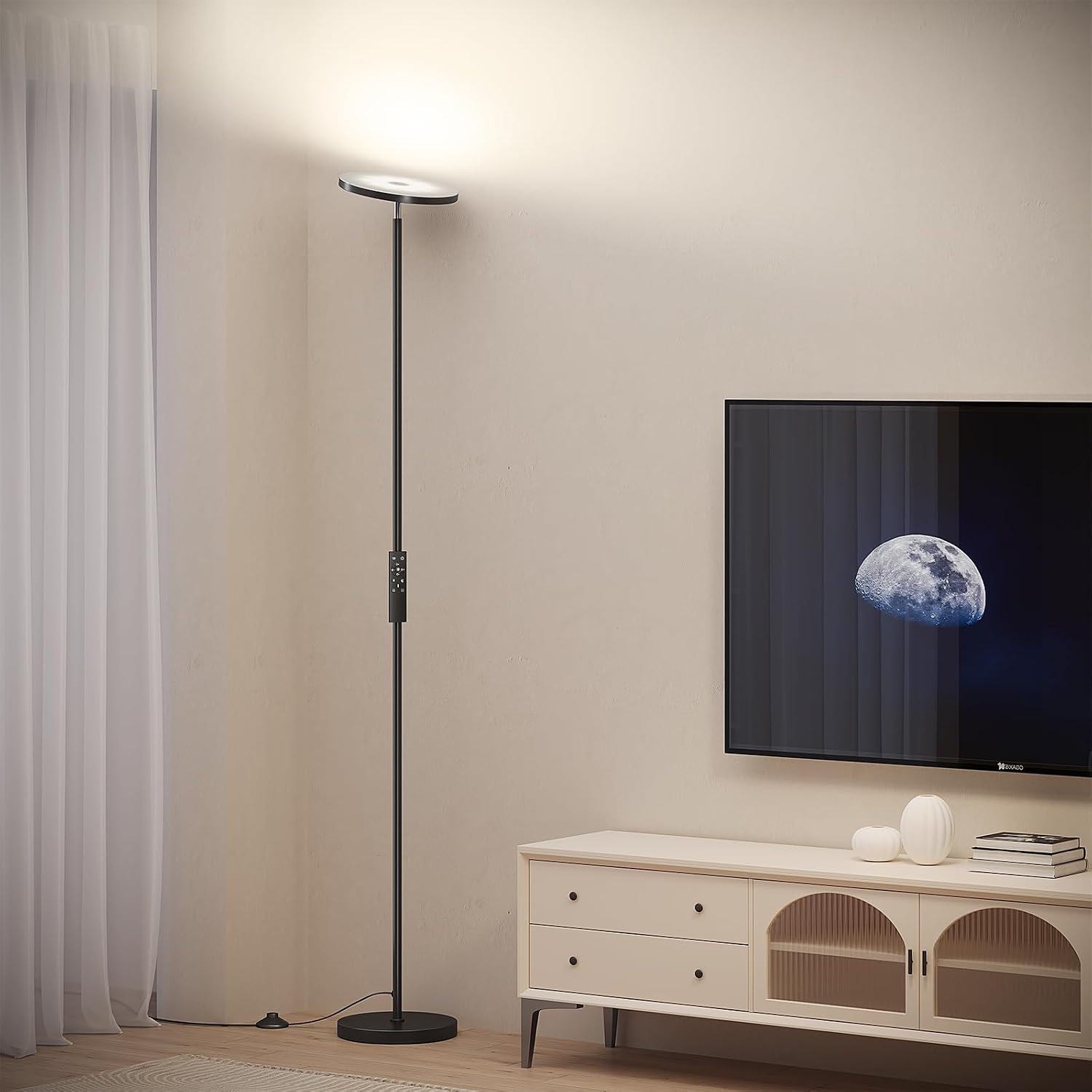 Remote‑Controlled LED Living‑Room Floor Lamp