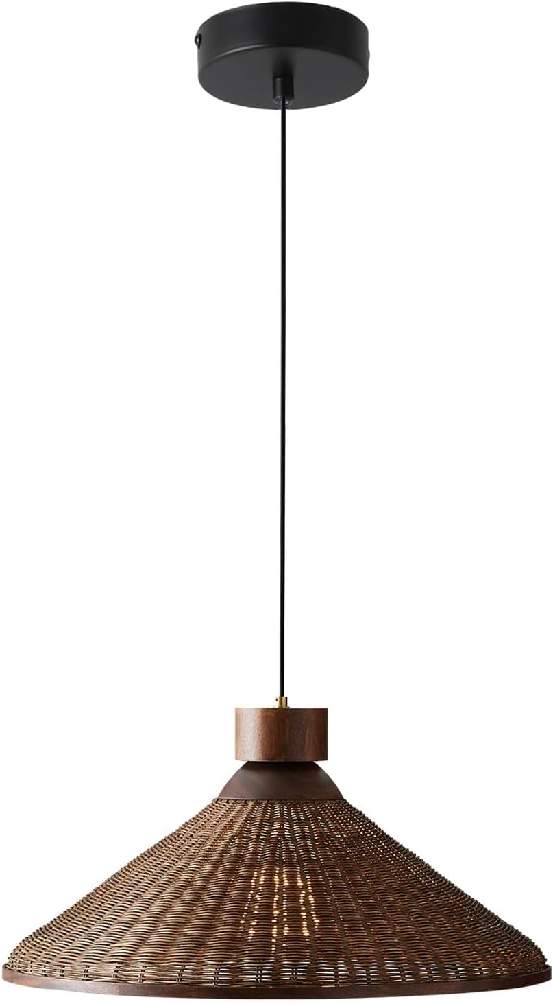Natural Woven Rattan Pendant Hanging Light