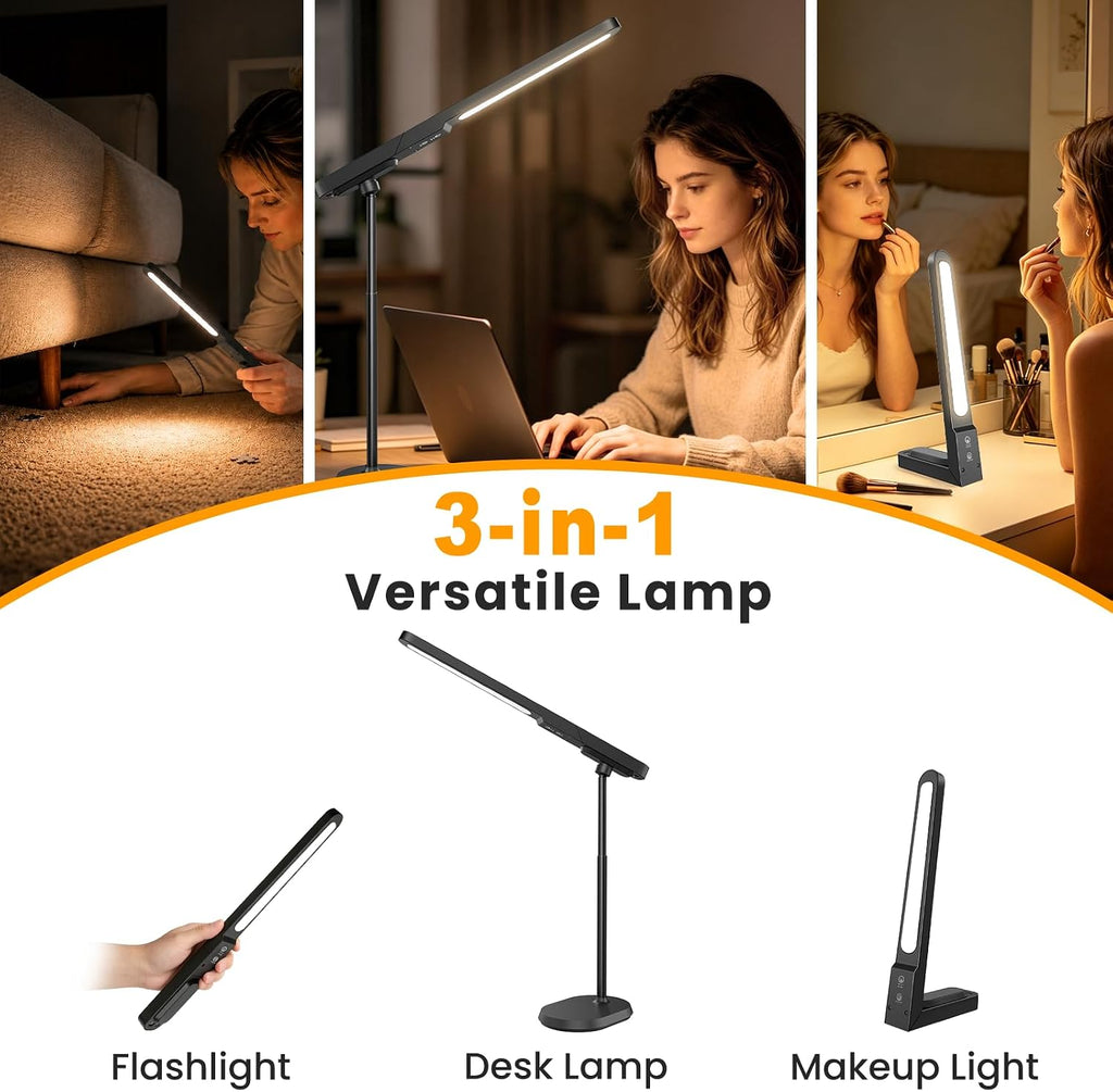 Rechargeable Dimmable LED Desk Reading Lamp