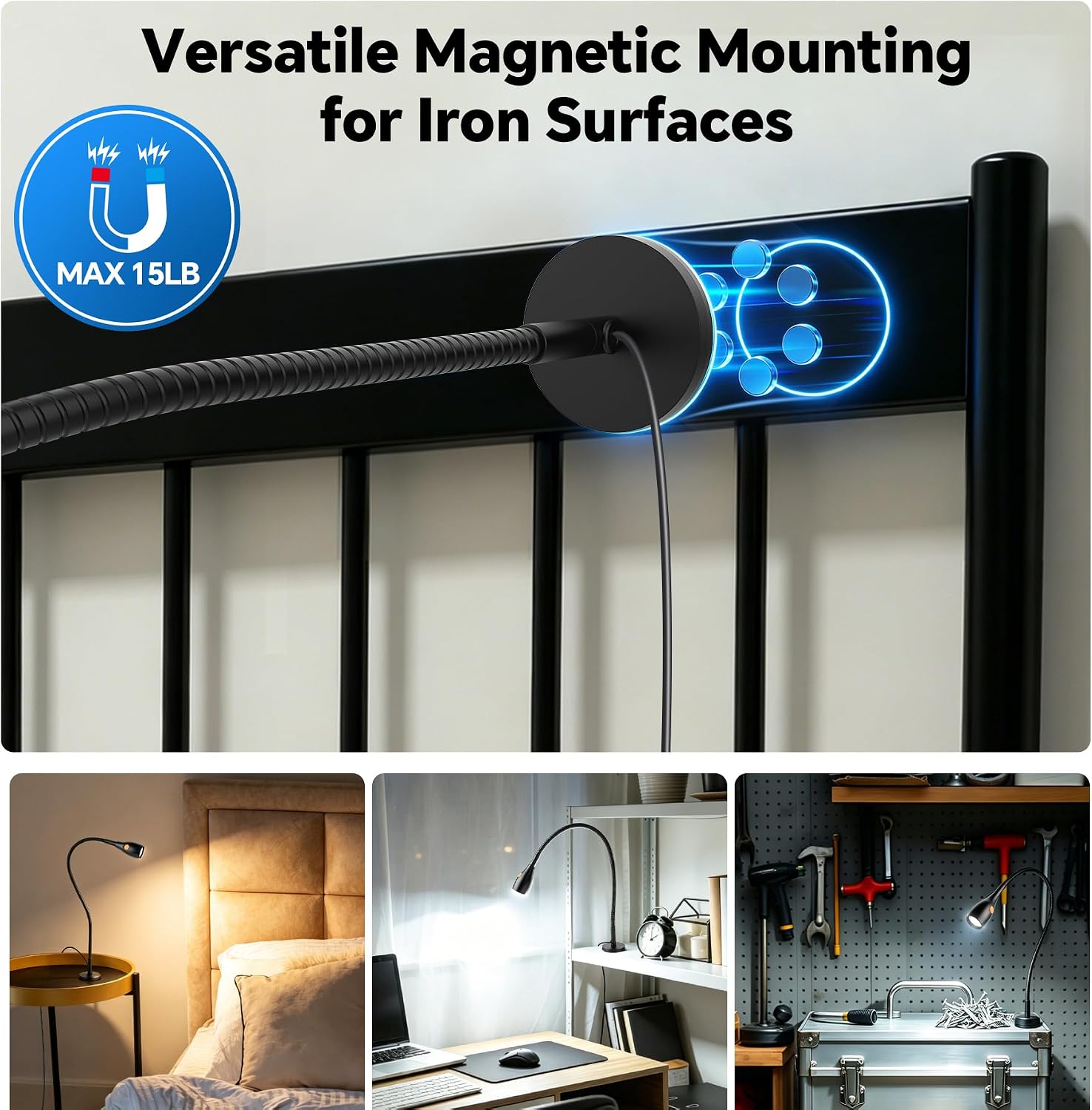 Minimalist Magnetic LED Reading Desk Lamp