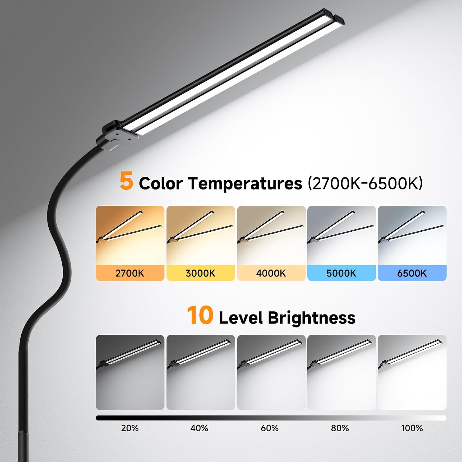 Adjustable Color‑Changing LED Floor Lamp