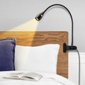 Minimalist Clip‑On Headboard Reading Lamp