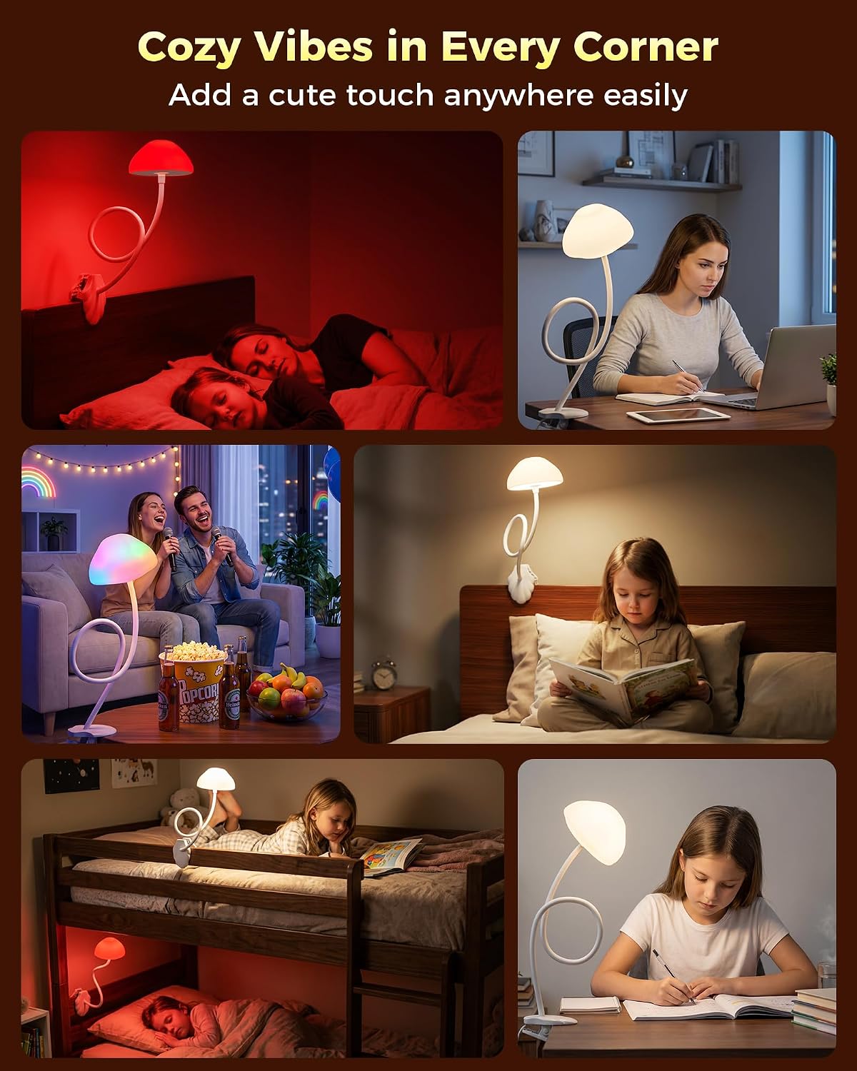 Clip‑On Dimmable LED Bed Reading Lamp