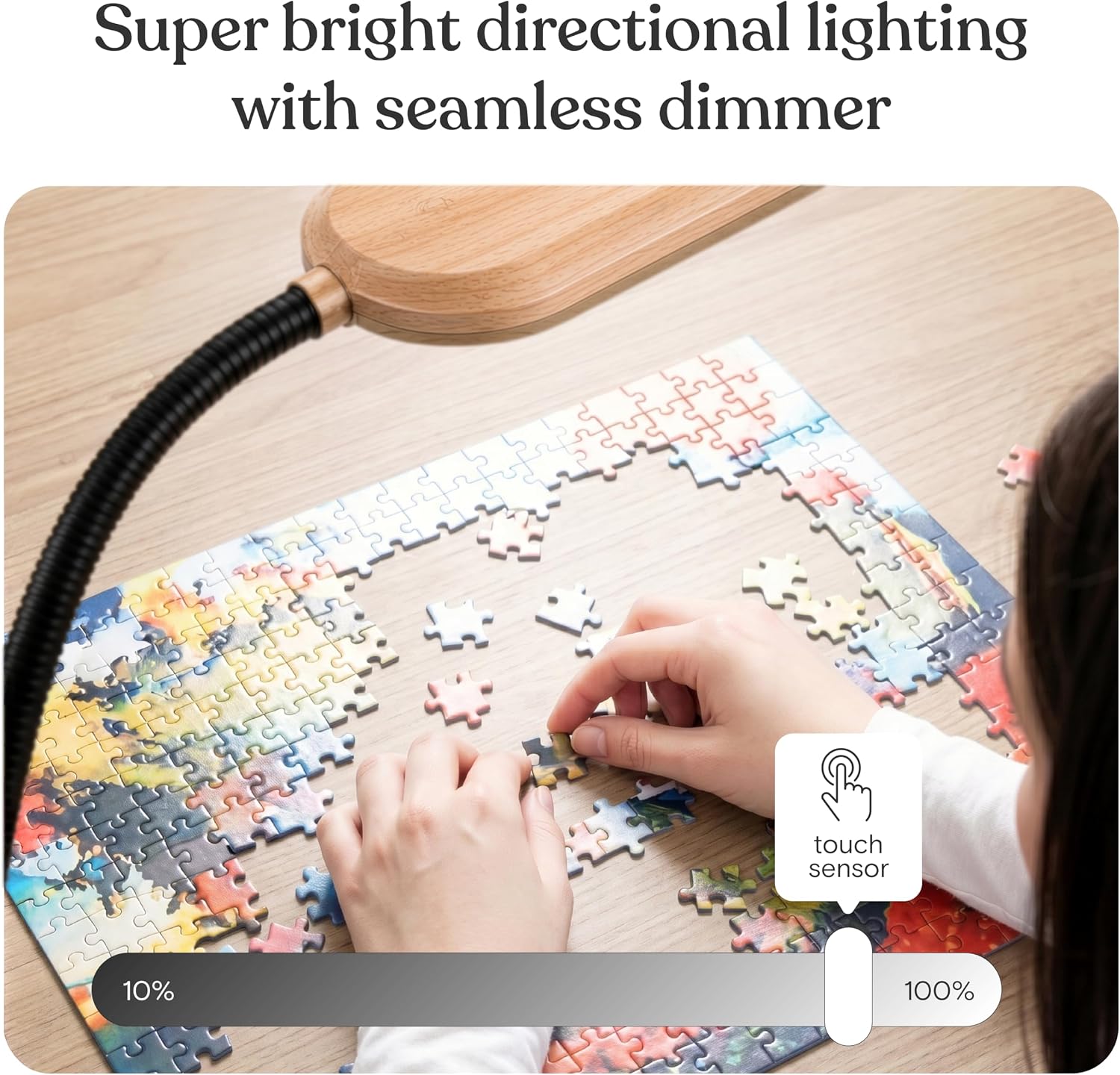 Adjustable Slim LED Reading Floor Lamp
