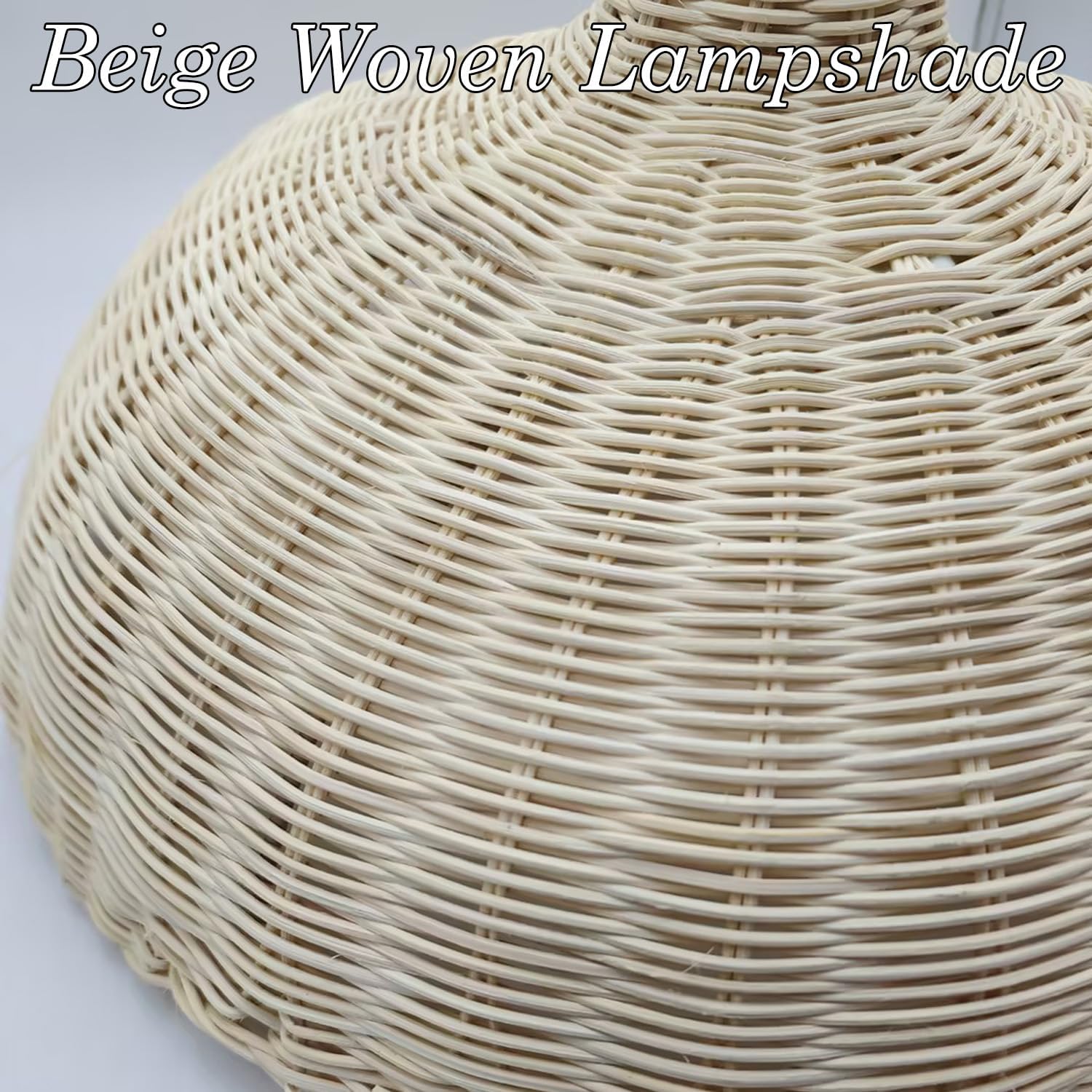 Scalloped Rattan Shade Dining‑Room Pendant Light