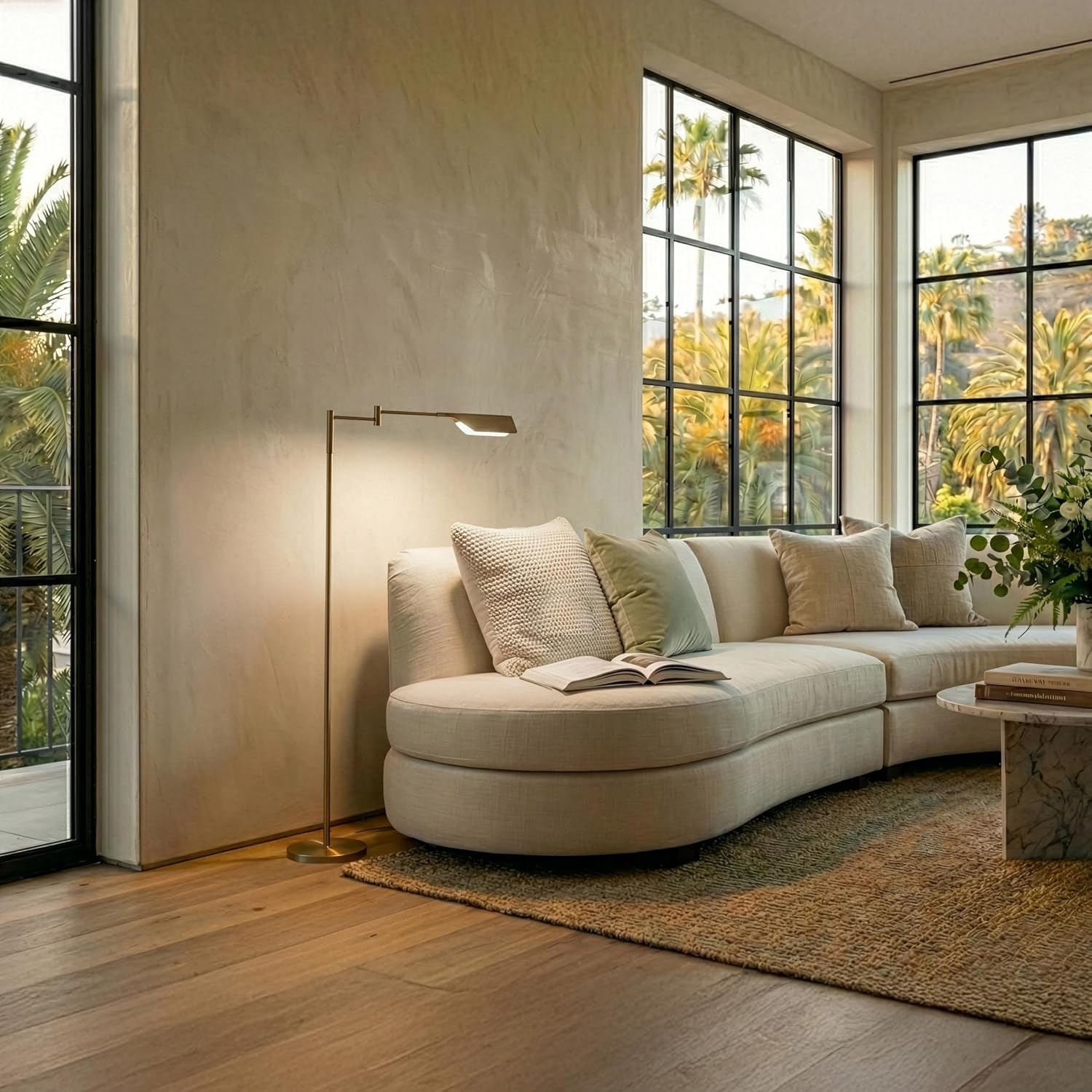 Dimmable Adjustable LED Reading Floor Lamp