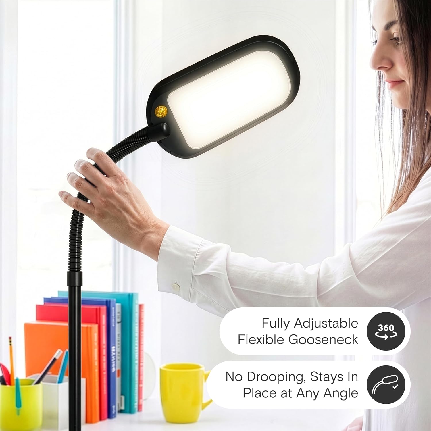 Adjustable Dimmable Slim LED Floor Lamp