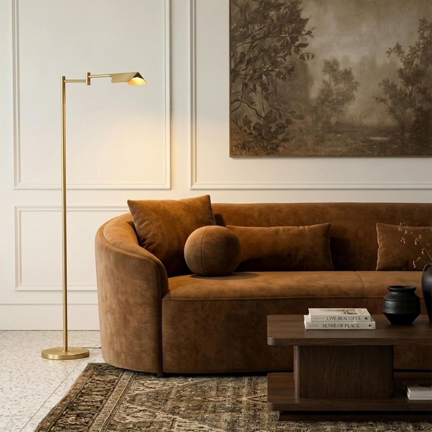 Dimmable Adjustable LED Reading Floor Lamp